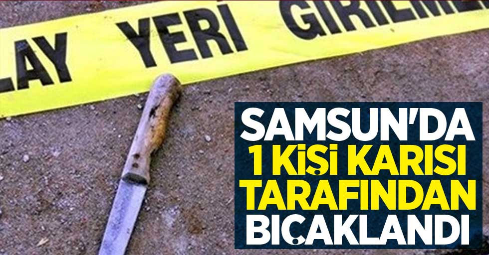 Samsun'da 1 kişi karısı tarafından bıçaklandı!