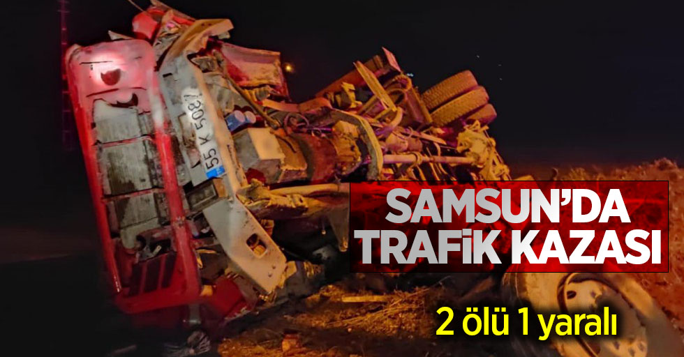 Samsun'da trafik kazası! 2 ölü 1 yaralı