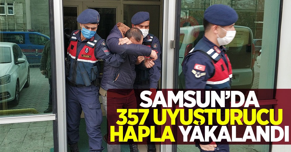 Samsun’da 357 uyuşturucu hapla yakalandı