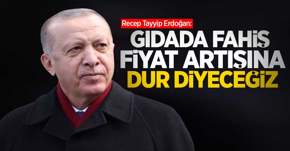 Erdoğan: Gıdada fahiş fiyat artışına dur diyeceğiz