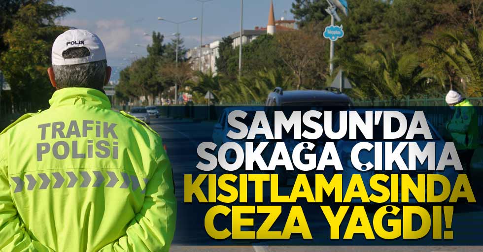 Samsun'da sokağa çıkma kısıtlamasında ceza yağdı! 
