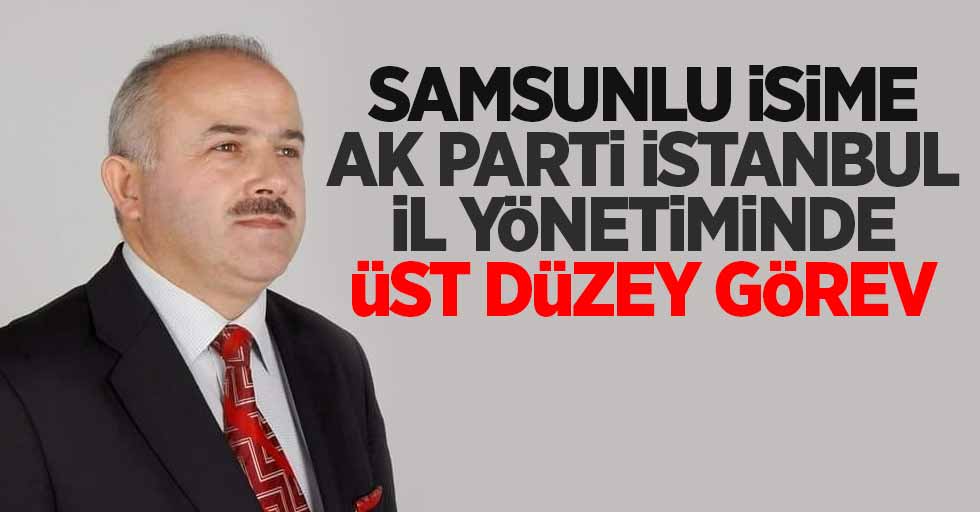 Samsunlu isime AK Parti İstanbul il yönetiminde üst düzey görev