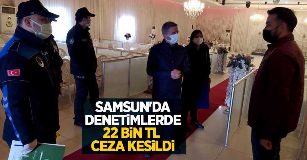 Samsun'da denetimlerde 22 bin TL ceza kesildi