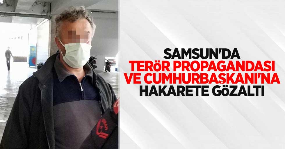 Samsun'da terör propagandası ve Cumhurbaşkanı'na hakarete gözaltı
