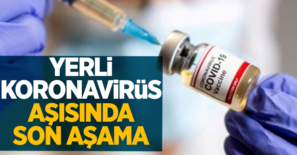 Yerli koronavirüs aşısında son aşama
