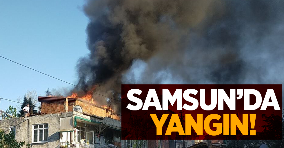 Samsun'da yangın!