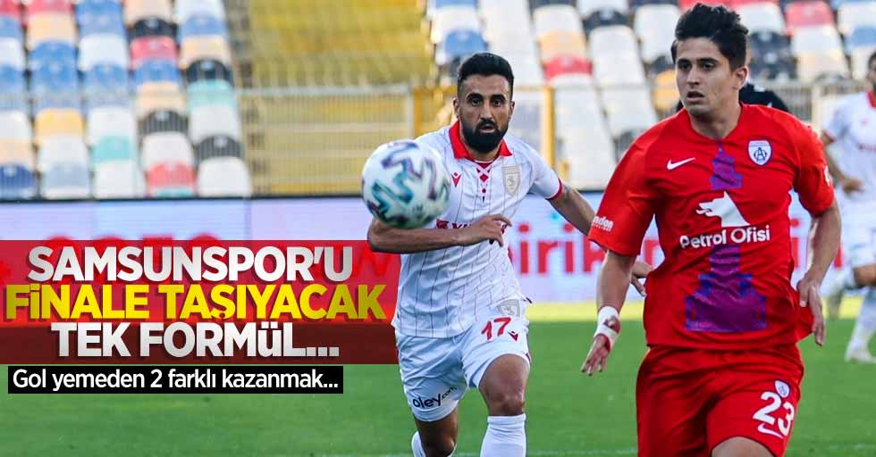 Samsunspor'u finale taşıyacak tek formül... Gol yemeden 2 farklı kazanmak...