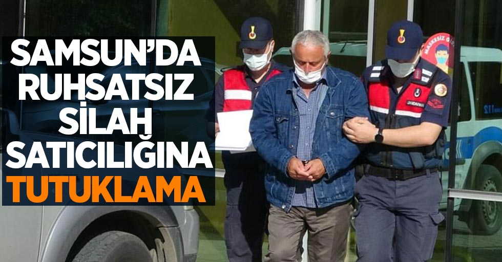 Samsun'da 12 tabanca bulunduran kişiye tutuklama
