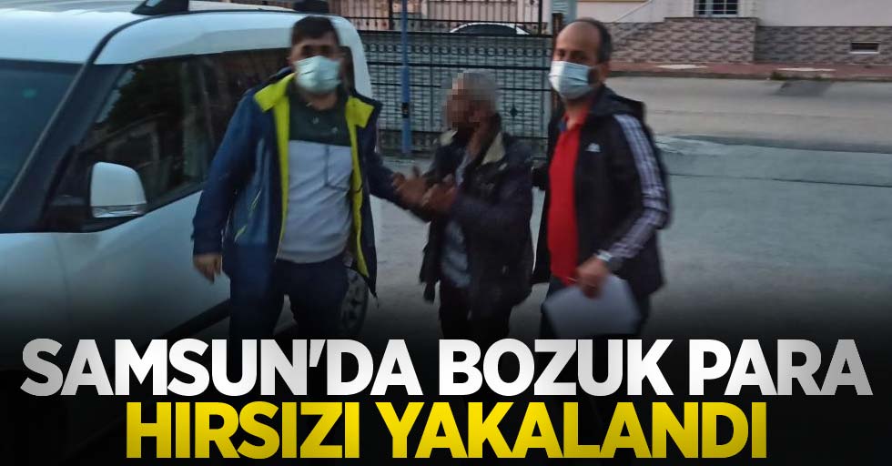 Samsun'da bozuk para hırsızı yakalandı