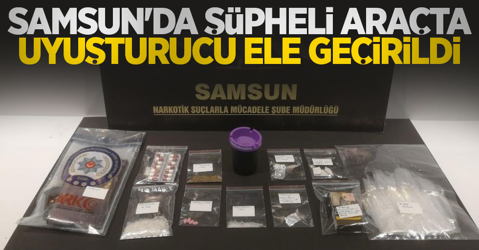 Samsun'da şüpheli araçta uyuşturucu ele geçirildi: 2 gözaltı
