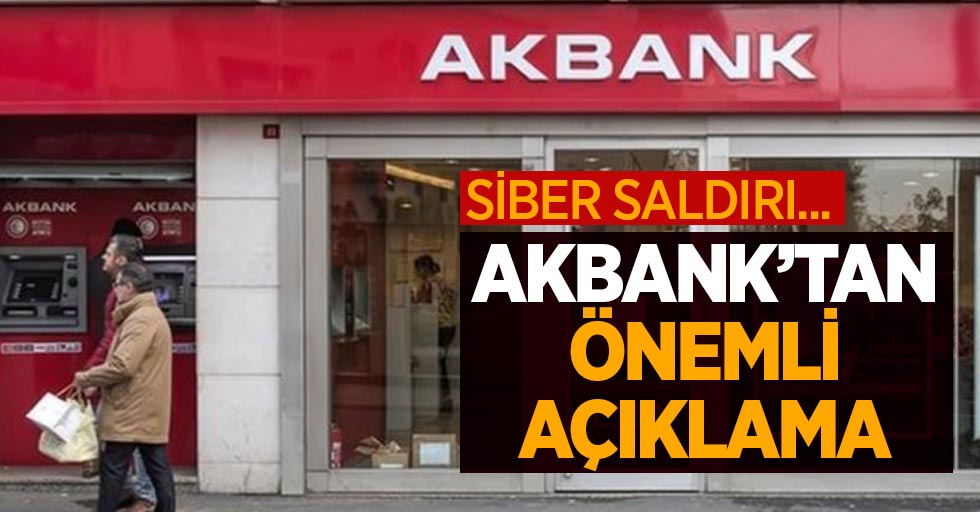 Akbank'tan önemli açıklamalar