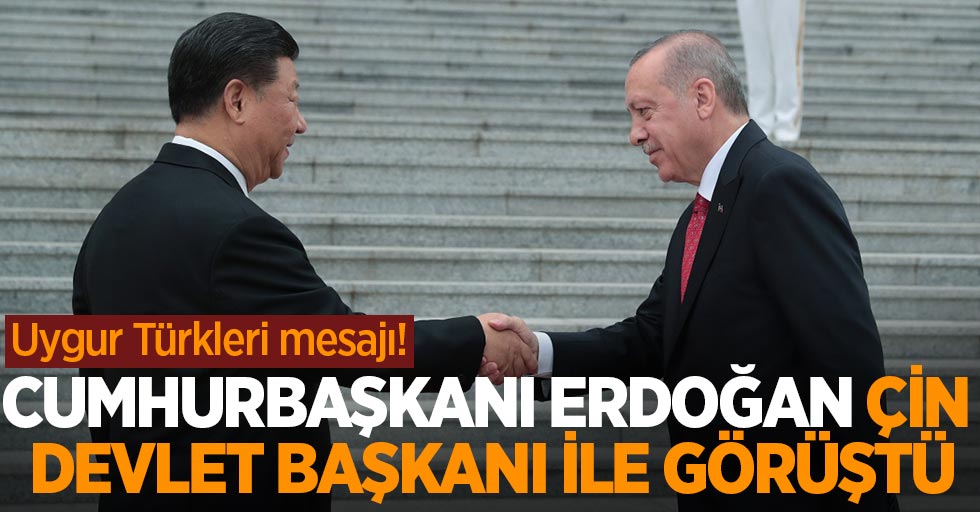 Cumhurbaşkanı Erdoğan Çin Devlet Başkanı ile görüştü