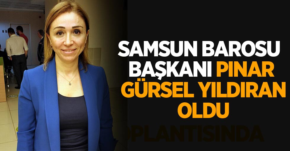 Samsun Barosu başkanı Pınar Gürsel Yıldıran oldu