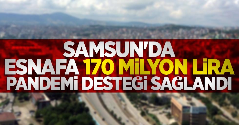 Samsun'da esnafa 170 milyon lira pandemi desteği sağlandı