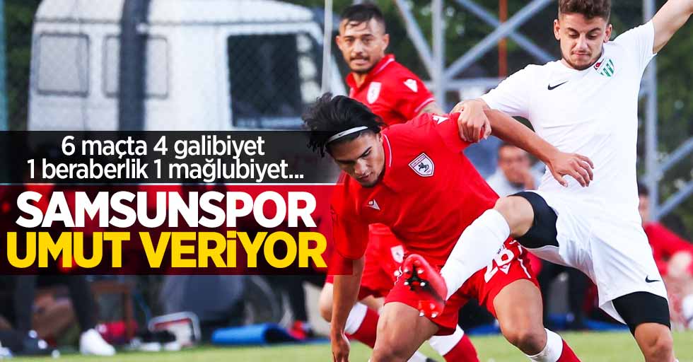 6 maçta 4 galibiyet 1 beraberlik 1 mağlubiyet... Samsunspor umut veriyor