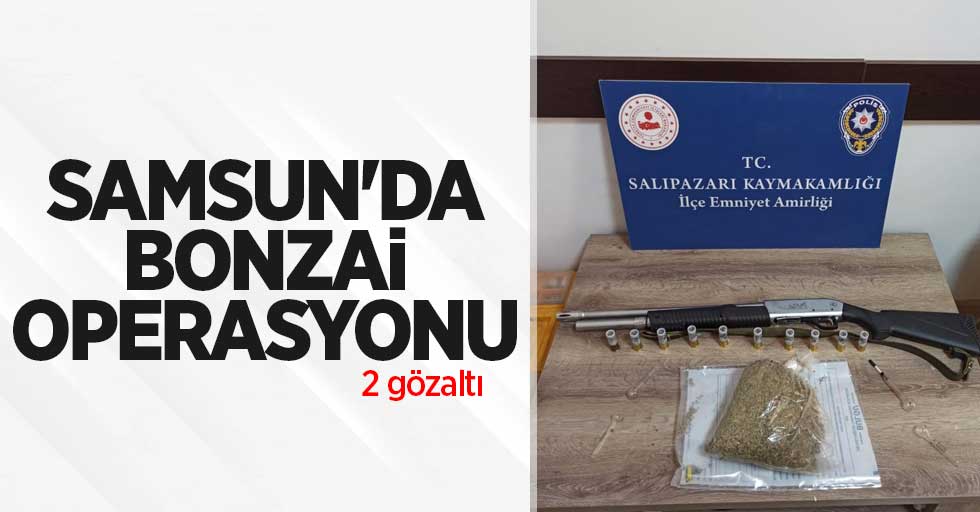 Samsun'da bonzai operasyonu: 2 gözaltı