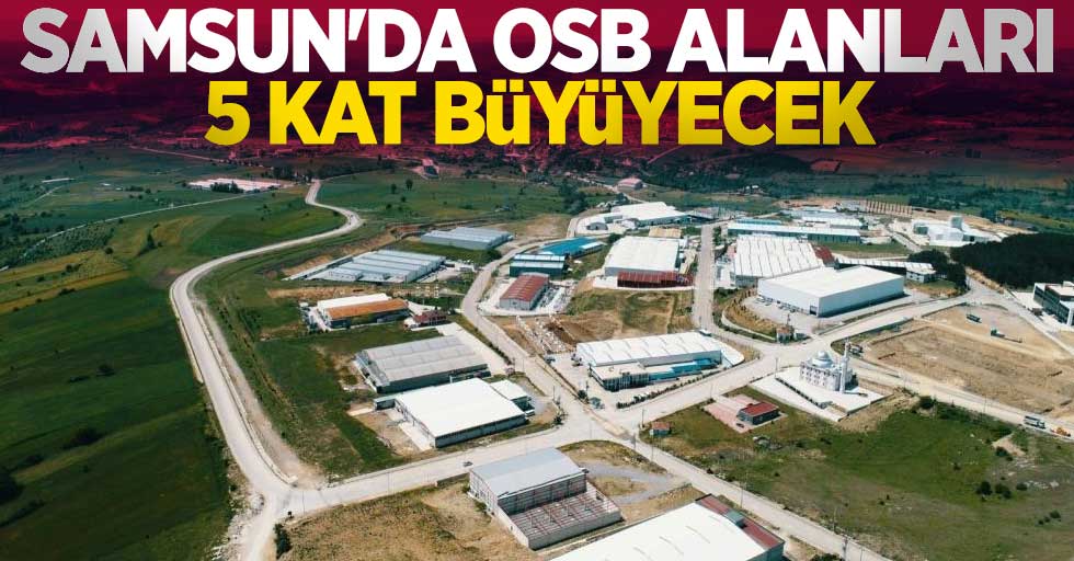 Samsun'da OSB alanları 5 kat büyüyecek