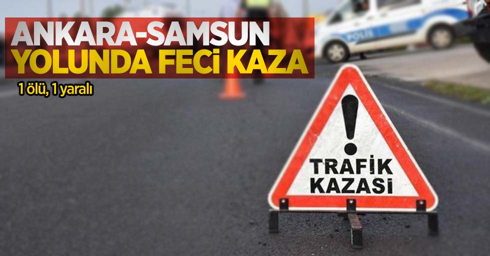 Ankara-Samsun yolunda feci kaza: 1 ölü, 1 yaralı