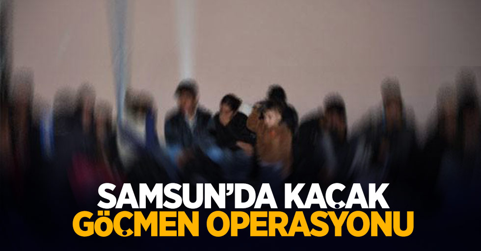 Samsun'da kaçak göçmen operasyonu