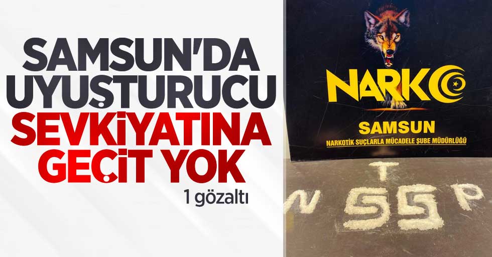 Samsun'da uyuşturucu sevkiyatına geçit yok: 1 gözaltı