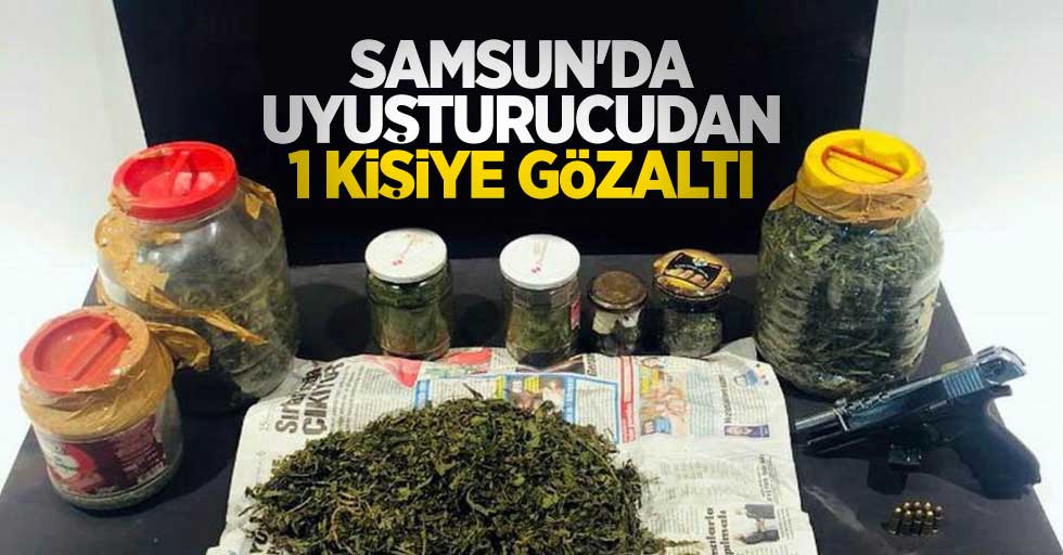 Samsun'da uyuşturucudan 1 kişiye gözaltı
