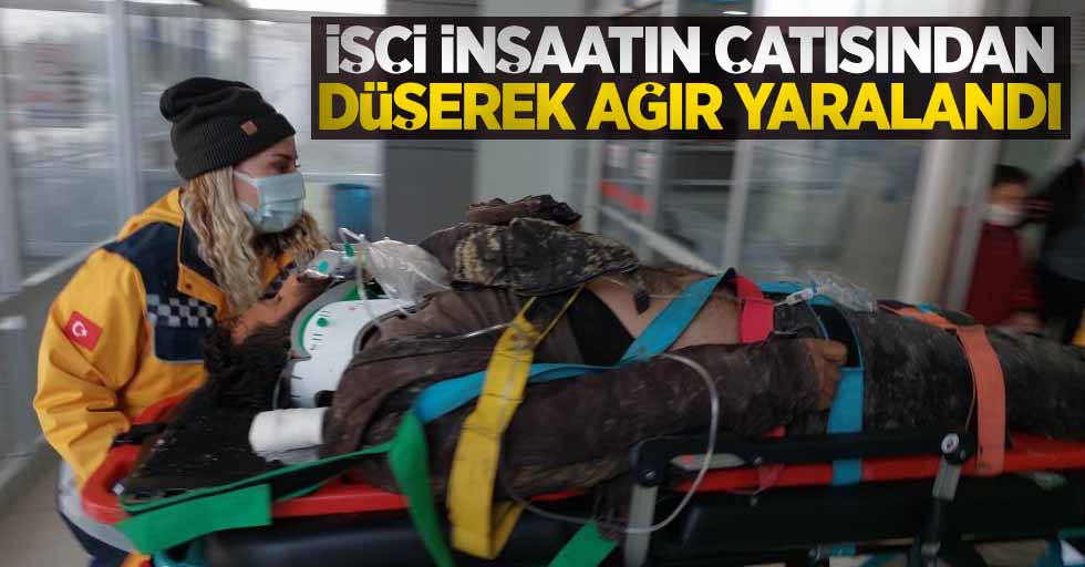 Samsun'da inşaatın çatısından düşerek ağır yaralandı