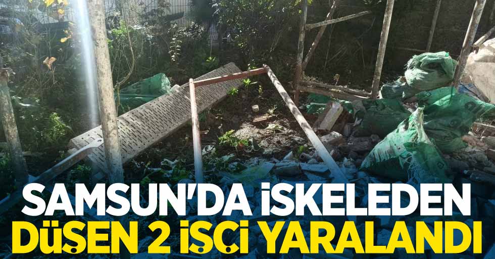 Samsun'da iskeleden düşen 2 işçi yaralandı