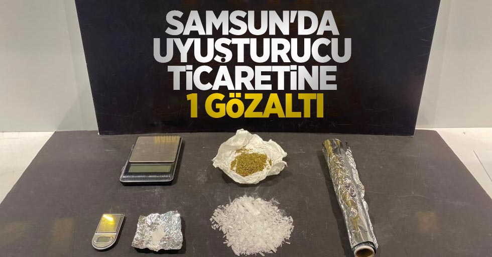 Samsun'da uyuşturucu ticaretine 1 gözaltı