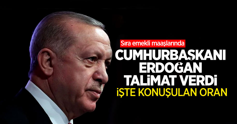 Sıra emekli maaşınlarında! Cumhurbaşkanı Erdoğan talimat verdi, işte konuşulan oran