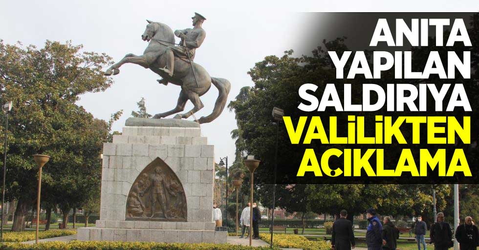 Atatürk Anıtı'na yapılan saldırıya valilikten açıklama