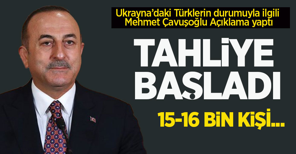Bakan Çavuşoğlu, Ukrayna'daki Türklerin durumuyla ilgili açıklama yaptı