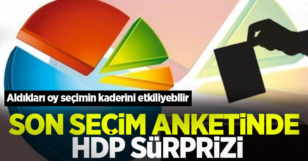 Son seçim anketinde HDP sürprizi! Aldıkları yüzde 13.5'lik oy oranı seçimin kaderini etkileyebilir