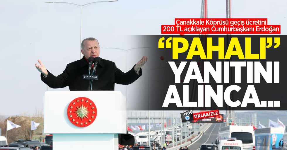 Cuhmurbaşkanı Erdoğan'ın açıkladığı köprü geçiş ücreti 'pahalı' geldi