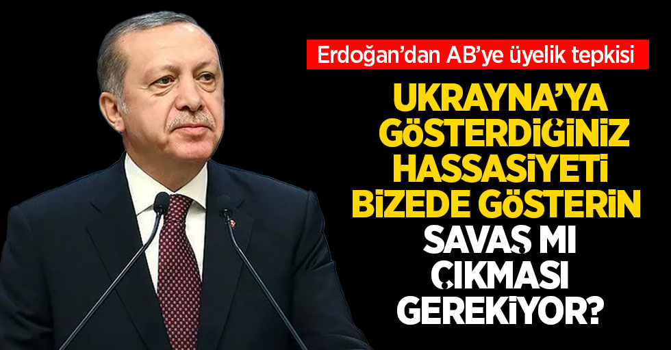 Cumhurbaşkanı Erdoğan'dan Ukrayna'nın AB üyeliği talebiyle ilgili açıklama: Gösterdiğiniz hassasiyeti Türkiye için de gösterin