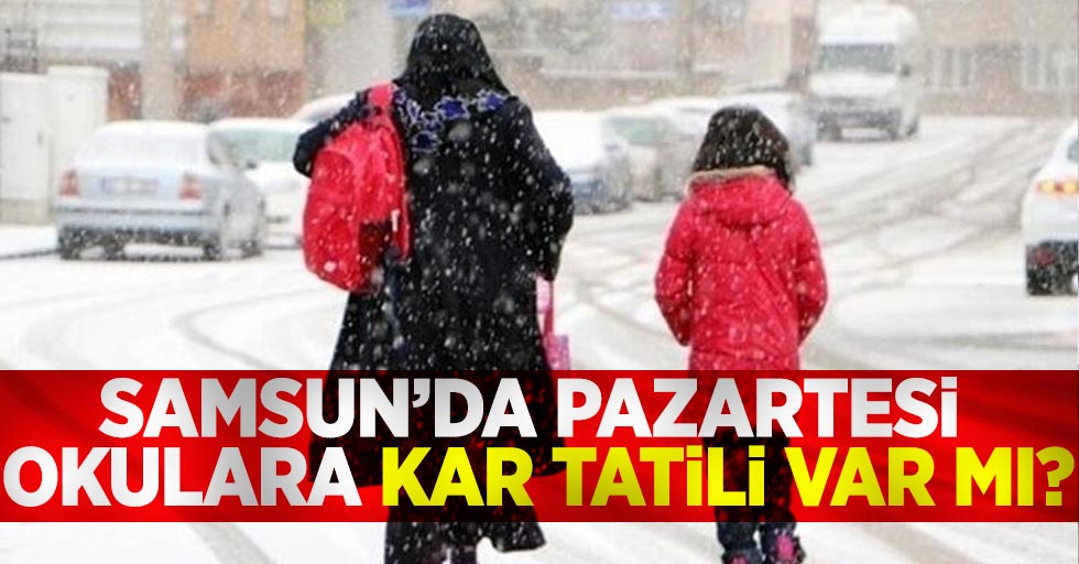 Samsun'da Yarın Okullara Kar Tatili Var mı?