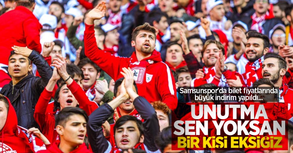 Samsunspor'da bilet fiyatlarında büyük indirim yapıldı... 