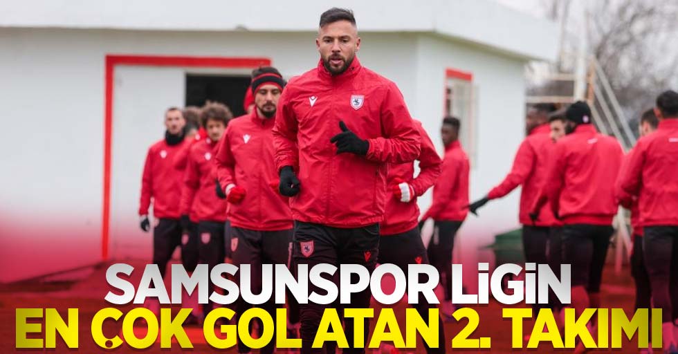 Samsunspor ligin en çok gol atan 2. takımı 