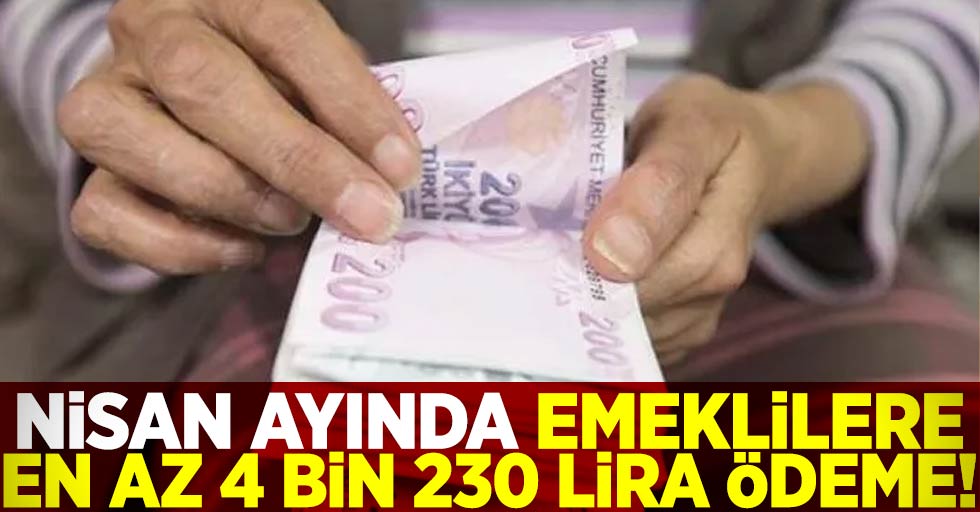 Emeklilere Müjde! Nisan Ayında 4 Bin 230 Lira Ödeme Alacaklar!