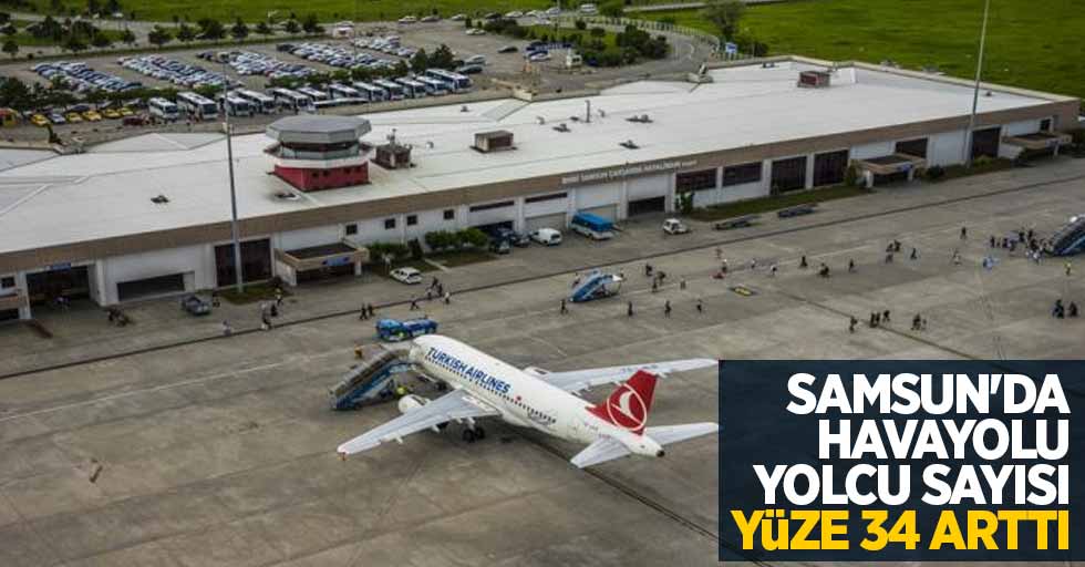 Samsun'da havayolu yolcu sayısı yüzde 34 arttı