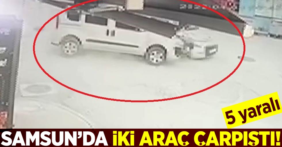 Samsun'da İki Araç Çarpıştı! 5 Yaralı