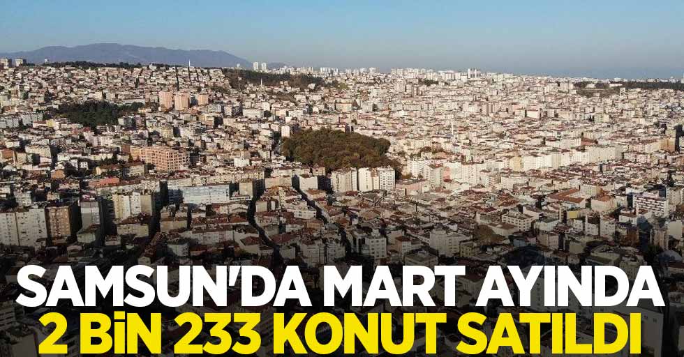 Samsun'da mart ayında 2 bin 233 konut satıldı