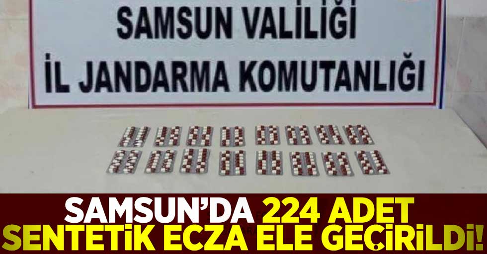 Jandarma Tarafından 224 Adet Sentetik Ecza Ele Geçirildi!