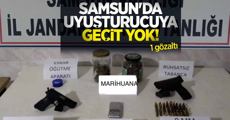 Samsun'da uyuşturucuya geçit yok: 1 gözaltı