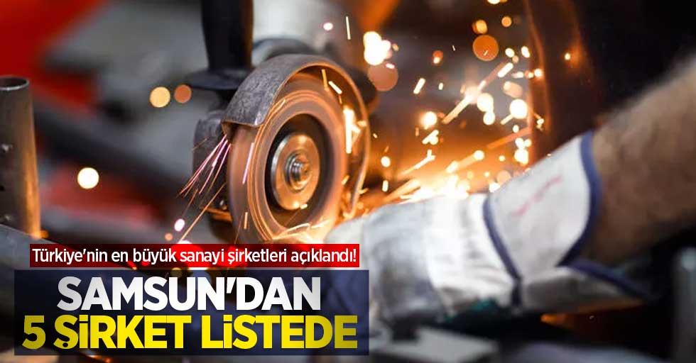 Türkiye'nin en büyük sanayi şirketleri açıklandı! Samsun'dan 5 şirket listede