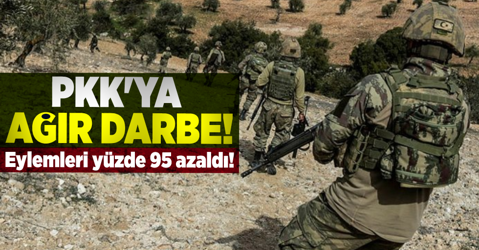 PKK'ya Ağır Darbe! Eylemlerinde Büyük Düşüş Var!