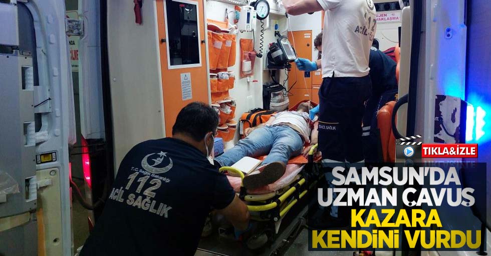 Samsun'da uzman çavuş kazara kendini vurdu