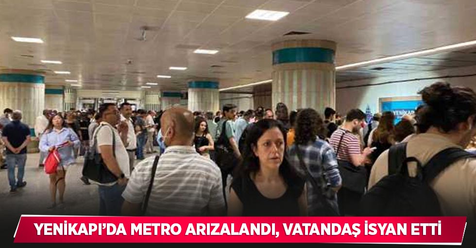 Yenikapı’da metro arızalandı, vatandaş isyan etti