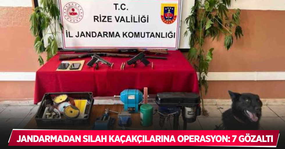 Jandarmadan silah kaçakçılarına operasyon: 7 gözaltı