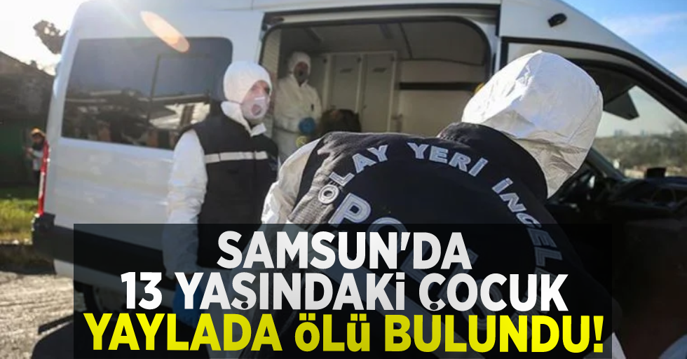 Samsun'da 13 Yaşındaki Çocuk Yaylada Ölü Bulundu!