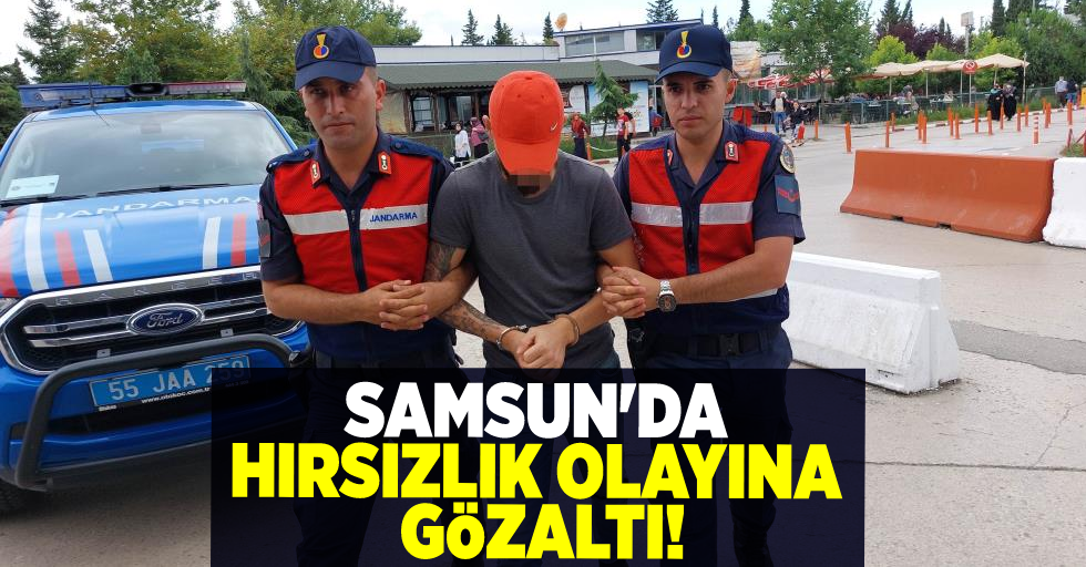 Samsun'da Hırsızlık Olayına Gözaltı!